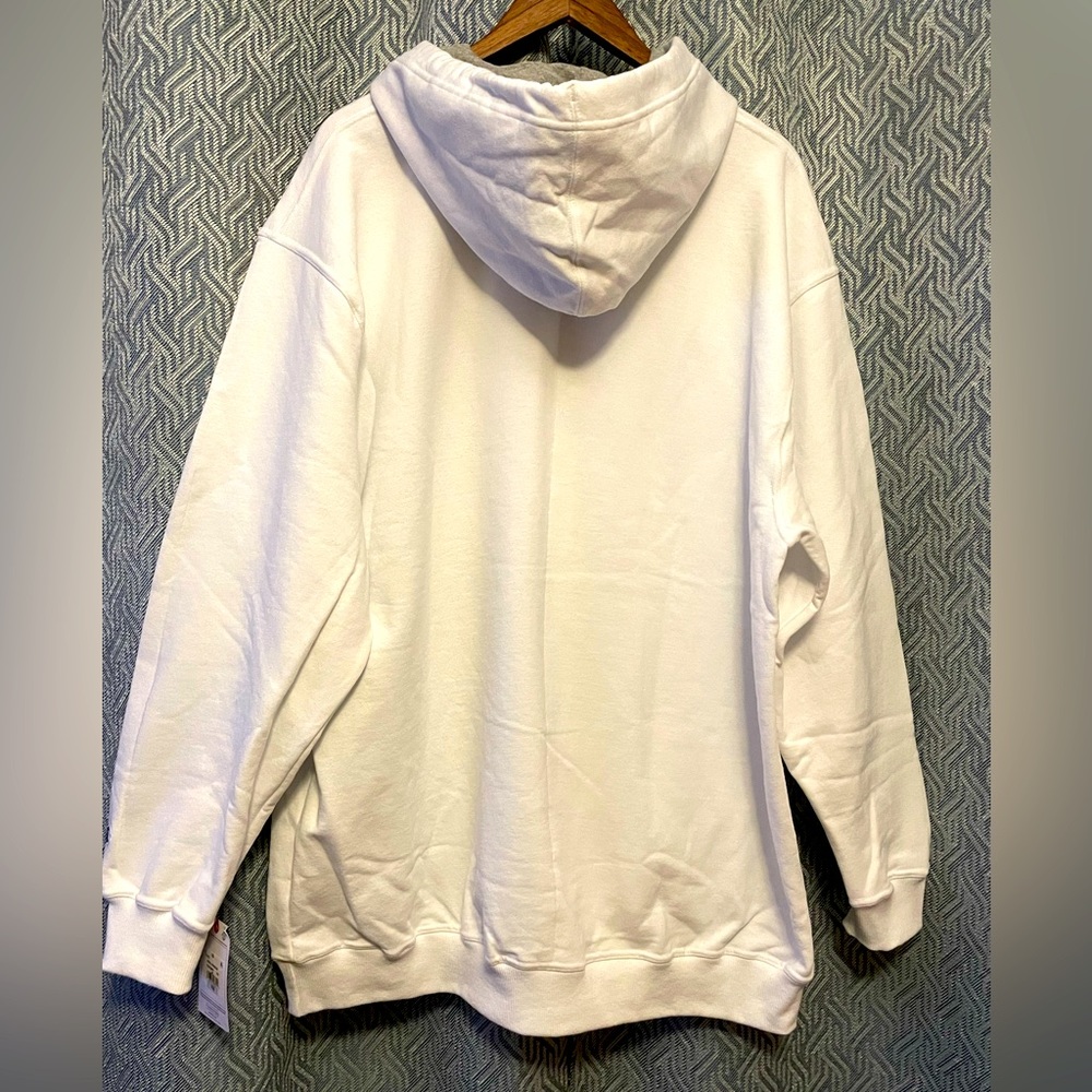 NWT Champion Powerblend Fleece Mens Long Sleeve Hoodie Big and Tall. 2XB. White - Picture 11 of 15